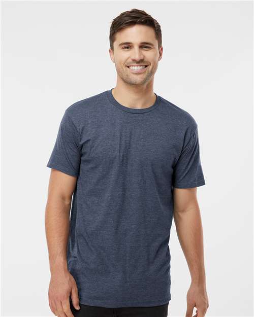 Heavyweight Jersey T-Shirt - OnModelFront - B30959252 - Heather Denim
