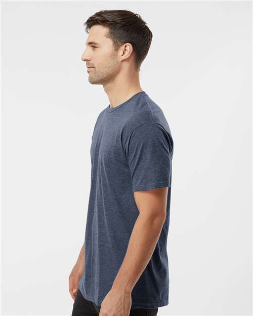 Heavyweight Jersey T-Shirt - OnModelSide - B30959252 - Heather Denim