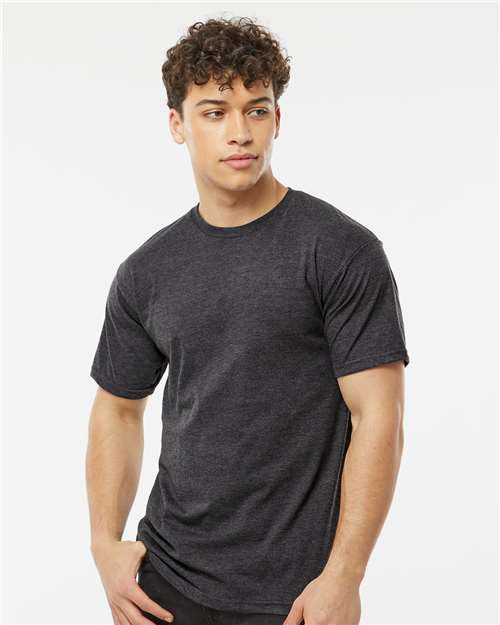 Heavyweight Jersey T-Shirt - OnModelFront - B30959582 - Heather Graphite