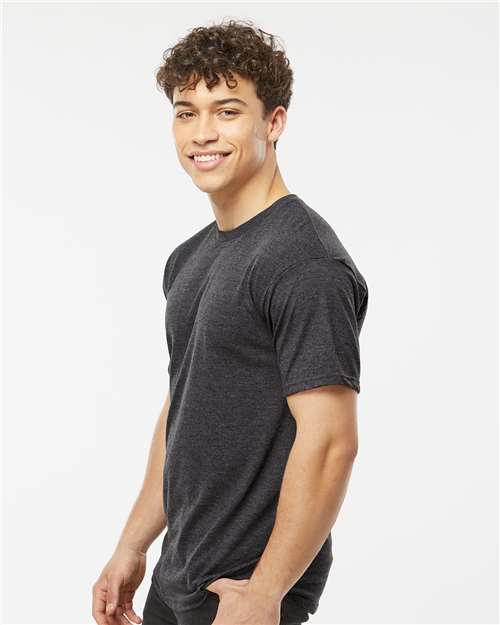 Heavyweight Jersey T-Shirt - OnModelSide - B30959582 - Heather Graphite