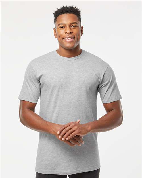 Heavyweight Jersey T-Shirt - OnModelFront - B30959112 - Heather Grey