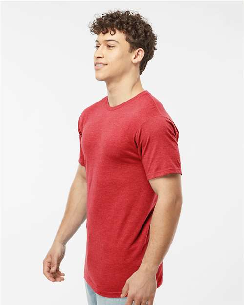 Heavyweight Jersey T-Shirt - OnModelSide - B30959122 - Heather Red