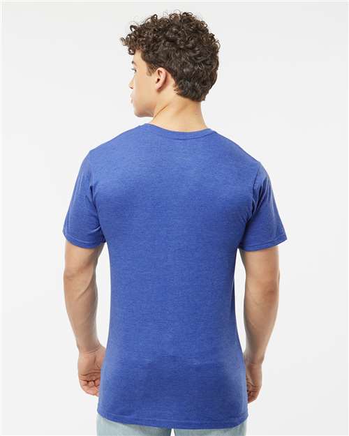 Heavyweight Jersey T-Shirt - OnModelBack - B30959752 - Heather Royal