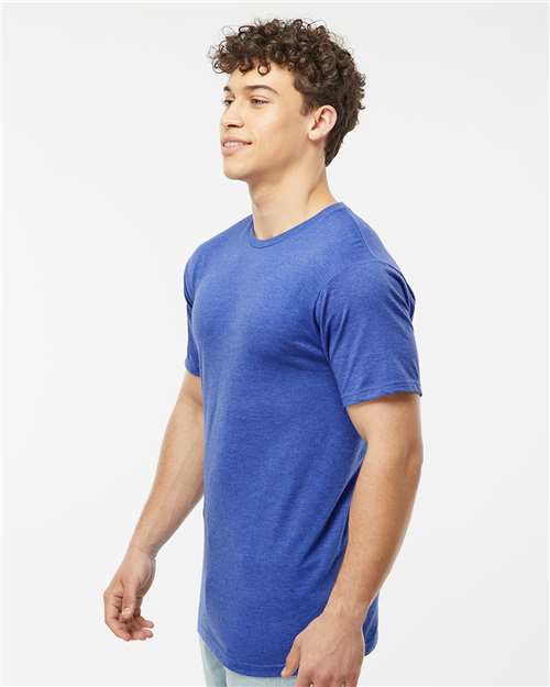 Heavyweight Jersey T-Shirt - OnModelSide - B30959752 - Heather Royal
