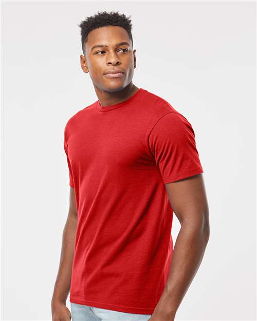 Heavyweight Jersey T-Shirt - OnModelSide - B30959162 - Red