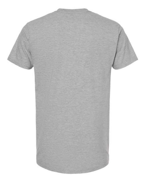 Heavyweight Jersey Pocket T-Shirt - Back - B31159093 - Heather Grey