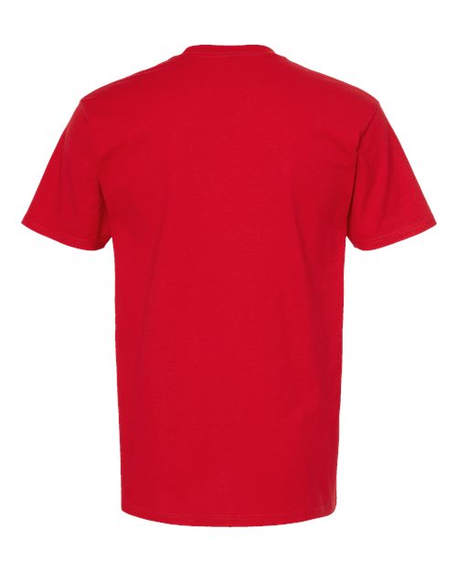 Heavyweight Jersey Pocket T-Shirt - Back - B31159703 - Red