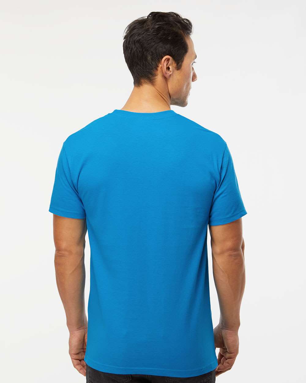 Gold Soft Touch T-Shirt - OnModelBack - B01542973 - Turquoise