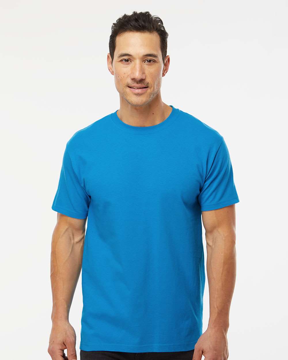 Gold Soft Touch T-Shirt - OnModelFront - B01542973 - Turquoise