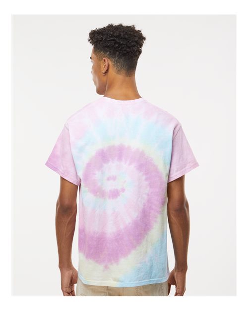 Multi-Color Tie-Dyed T-Shirt - OnModelBack - B10002053 - Jellybean
