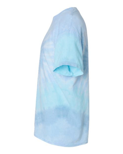 Multi-Color Tie-Dyed T-Shirt - DirectSide - B10002063 - Lagoon