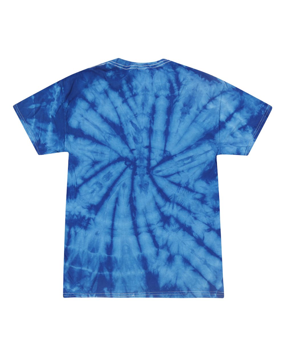 Multi-Color Tie-Dyed T-Shirt - Back - B10002143 - Spider Royal