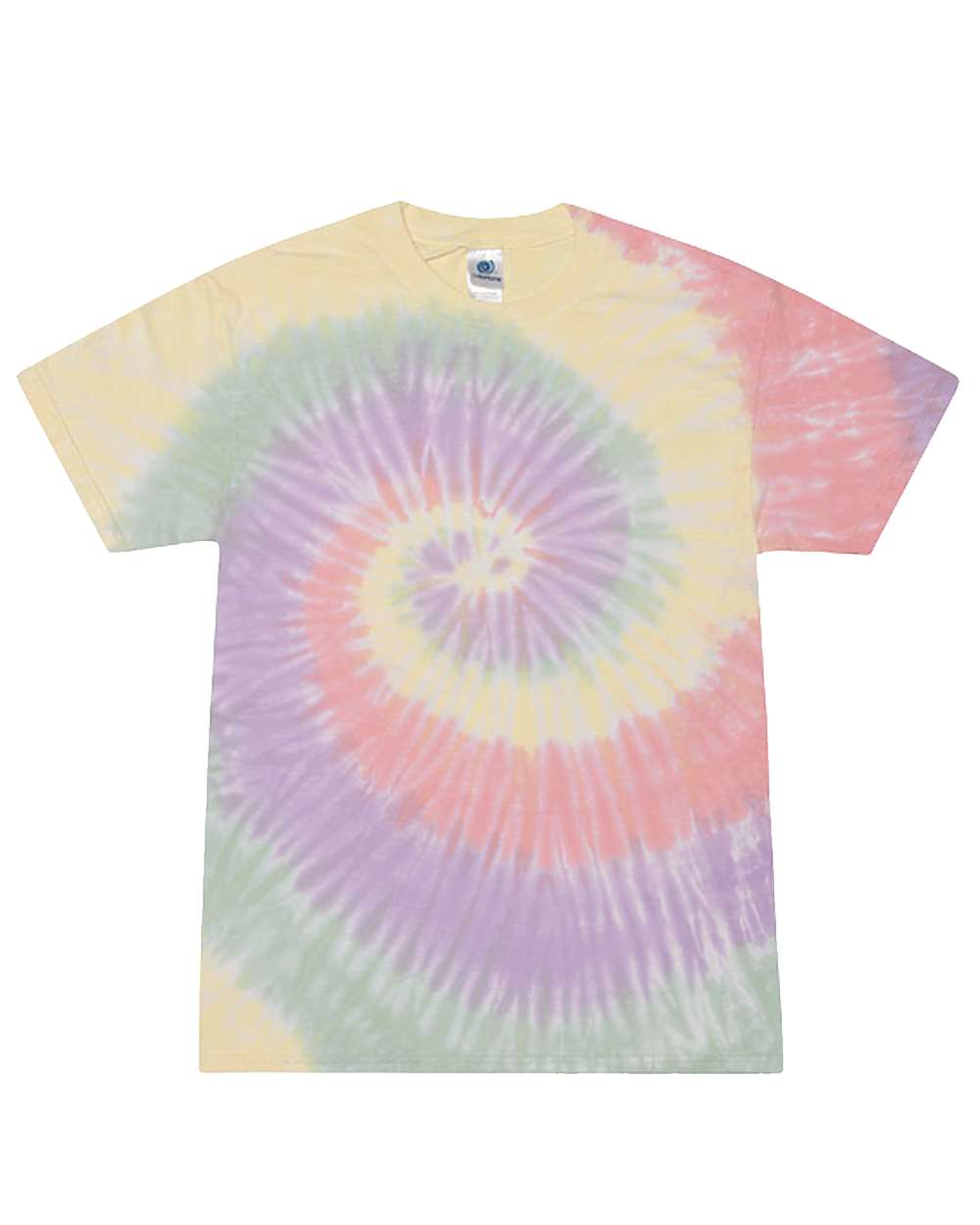 Multi-Color Tie-Dyed T-Shirt - Front - B10002153 - Zen Rainbow