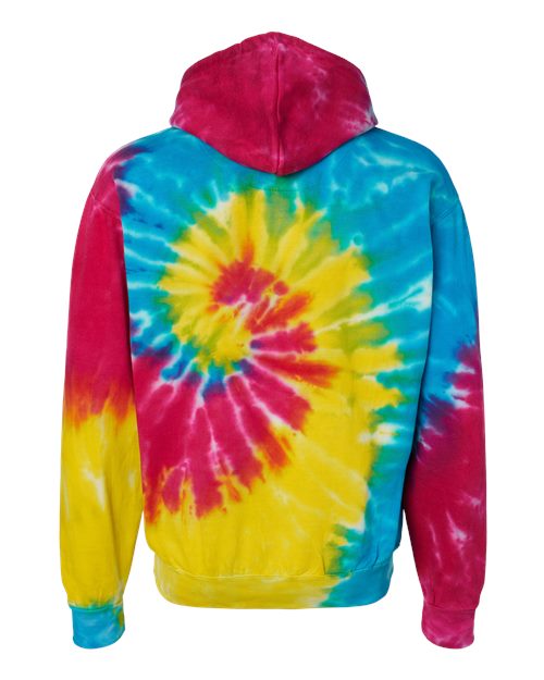 Tie-Dyed Hooded Sweatshirt - Back - B10602963 - Reactive Rainbow
