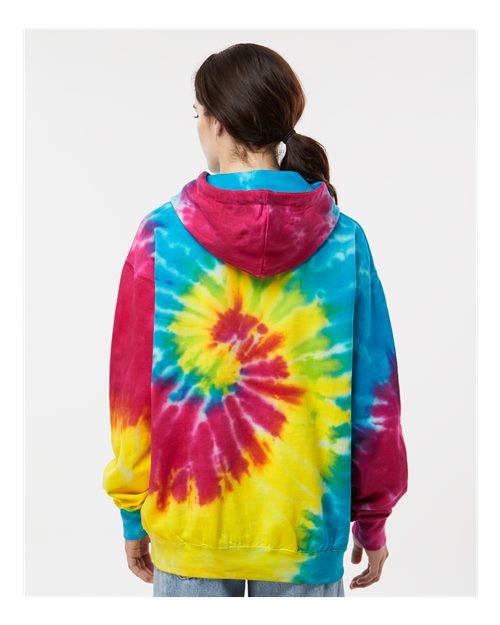 Tie-Dyed Hooded Sweatshirt - OnModelBack - B10602963 - Reactive Rainbow