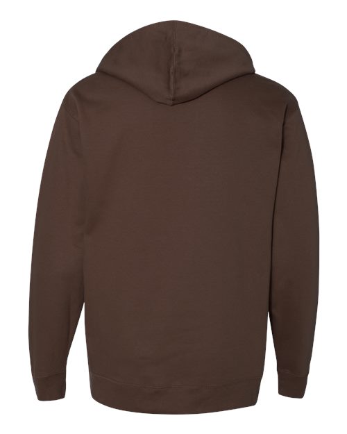 Midweight Hooded Sweatshirt - Back - B23676602 - Brown