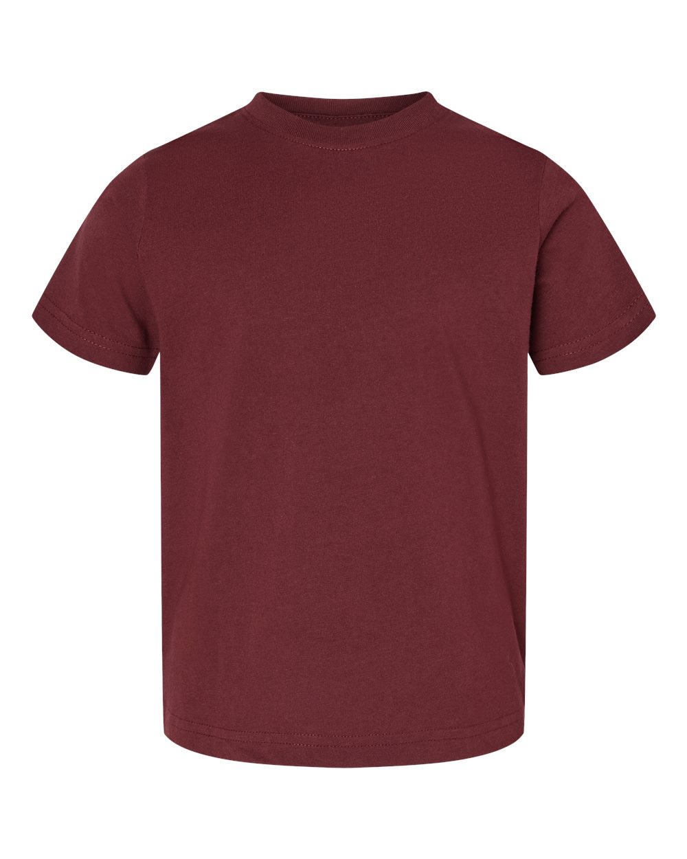 Toddler Fine Jersey Tee - Front - B31838523 - Maroon