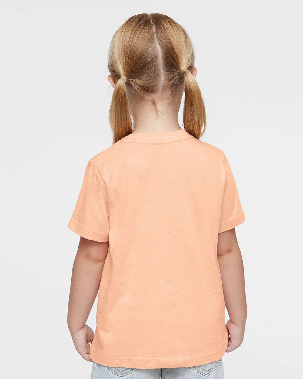 Toddler Fine Jersey Tee - OnModelBack - B31838803 - Peachy