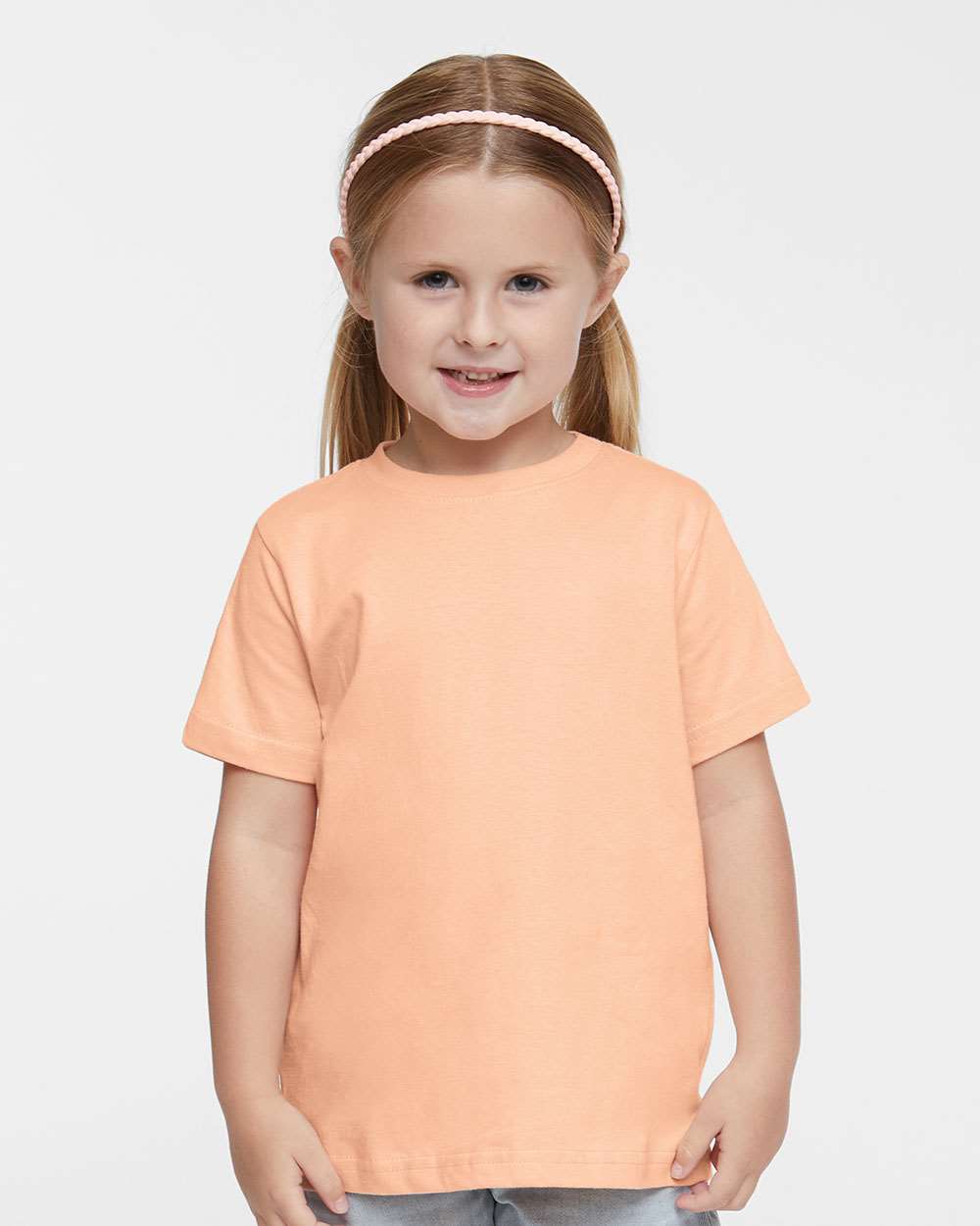 Toddler Fine Jersey Tee - OnModelFront - B31838803 - Peachy