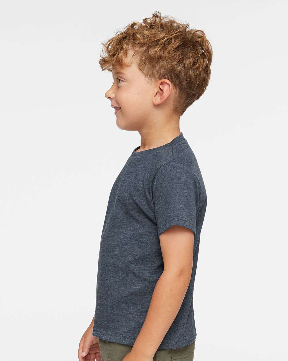 Toddler Fine Jersey Tee - OnModelSide - B31838273 - Vintage Denim