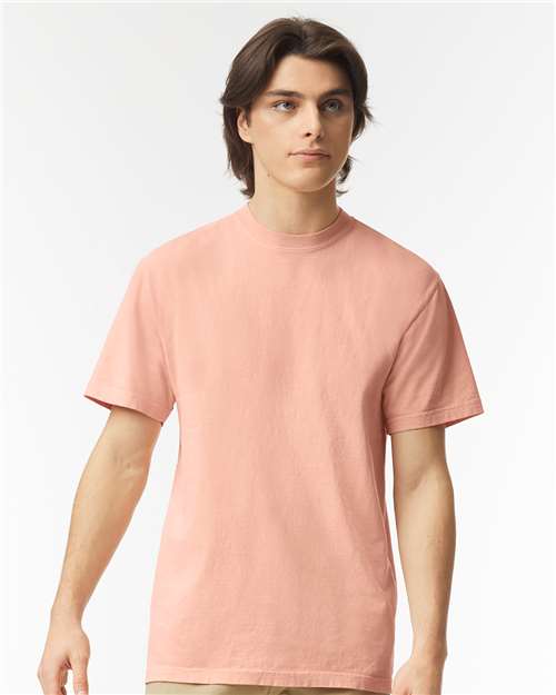 Garment-Dyed Heavyweight T-Shirt - OnModelFront - B00708353 - Peachy