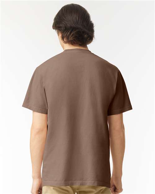 Garment-Dyed Heavyweight T-Shirt - OnModelBack - B00708203 - Espresso