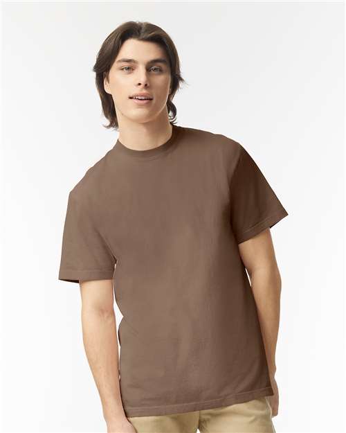 Garment-Dyed Heavyweight T-Shirt - OnModelFront - B00708203 - Espresso
