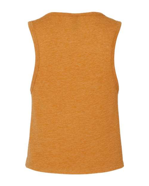 Women's Festival Crop Tank - Back - B03518282 - Antique Gold
