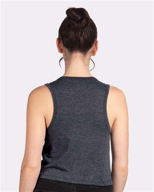 Women's Festival Crop Tank - OnModelBack - B03518092 - Charcoal
