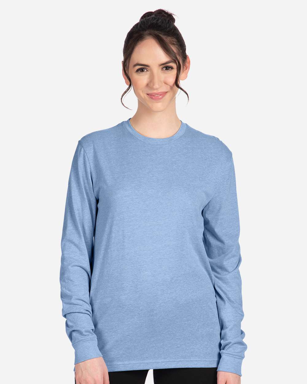 CVC Long Sleeve T-Shirt - OnModelFront - B03618252 - Heather Columbia Blue