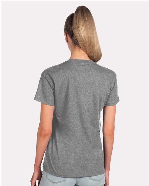 Women's CVC Relaxed T-Shirt - OnModelBack - B03718592 - Dark Heather Grey