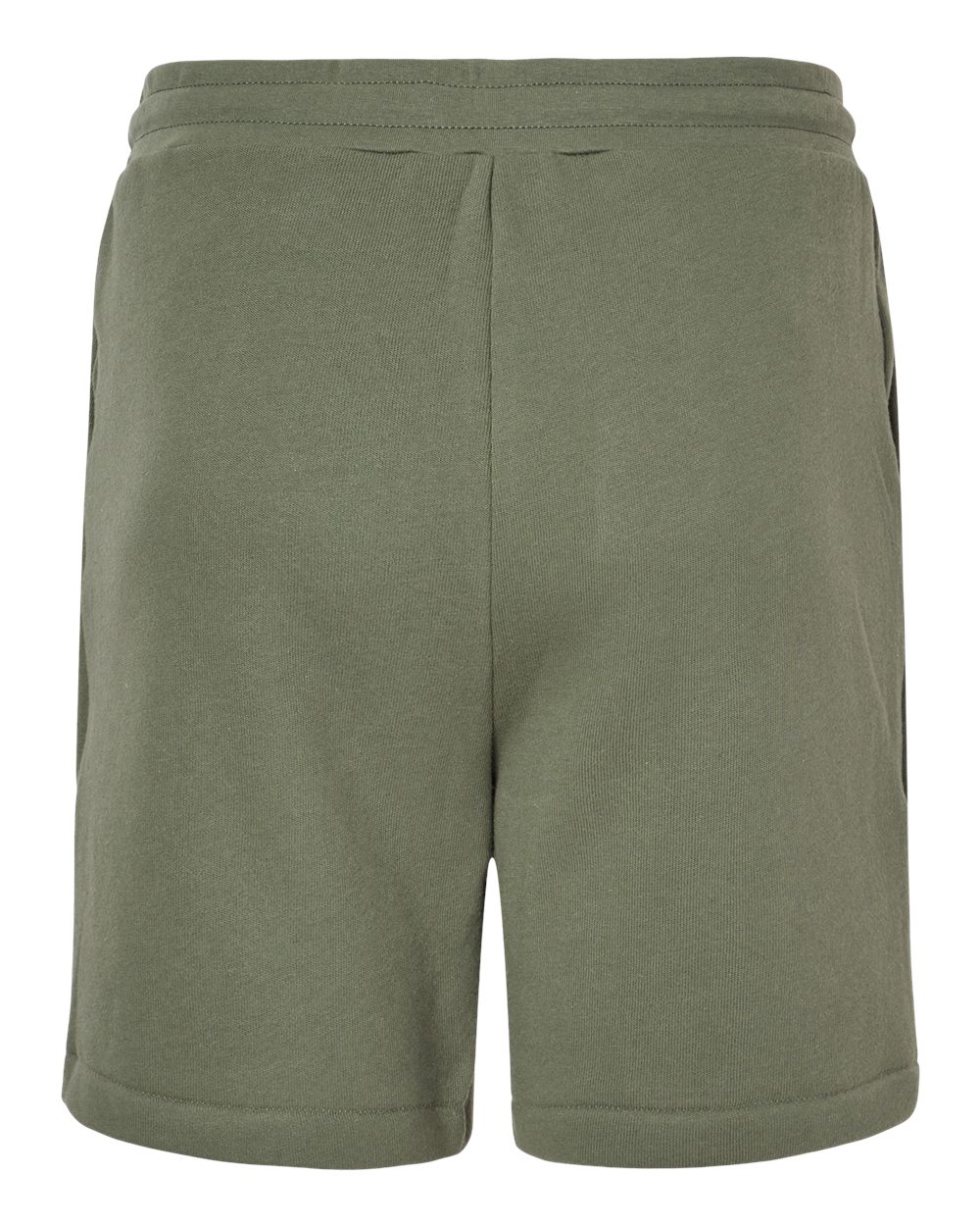 Unisex Sponge Fleece Shorts - Back - B65806542 - Military Green
