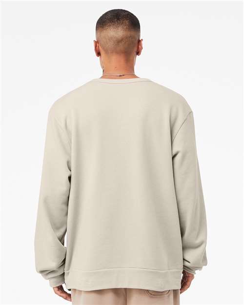 Sponge Fleece Classic Crewneck Sweatshirt - OnModelBack - B08006982 - Heather Dust