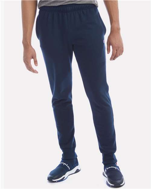Powerblend® Fleece Joggers - OnModelFront - B04384653 - Navy