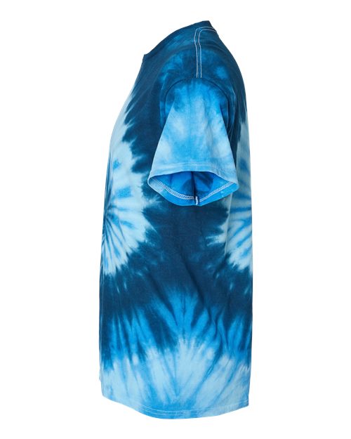 Multi-Color Tie-Dyed T-Shirt - DirectSide - B10002763 - Blue Ocean