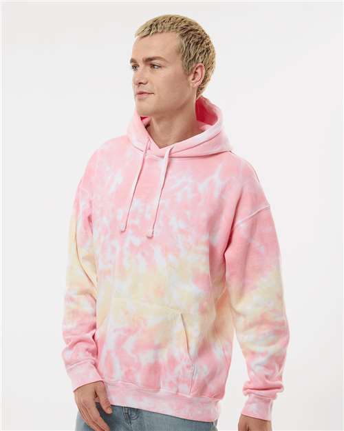 Tie-Dyed Hooded Sweatshirt - OnModelSide - B10602263 - Funnel Cake
