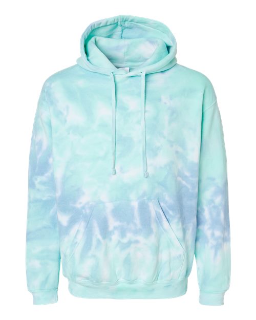 Tie-Dyed Hooded Sweatshirt - Front - B10602543 - Slushy