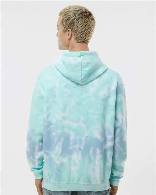 Tie-Dyed Hooded Sweatshirt - OnModelBack - B10602543 - Slushy