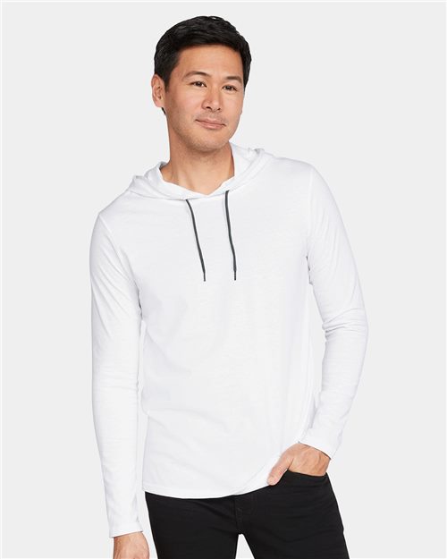 Softstyle® Lightweight Hooded Long Sleeve T-Shirt - styleImage