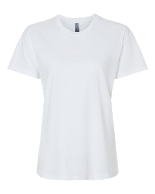 Women's CVC Relaxed T-Shirt - Front - B03718012 - White