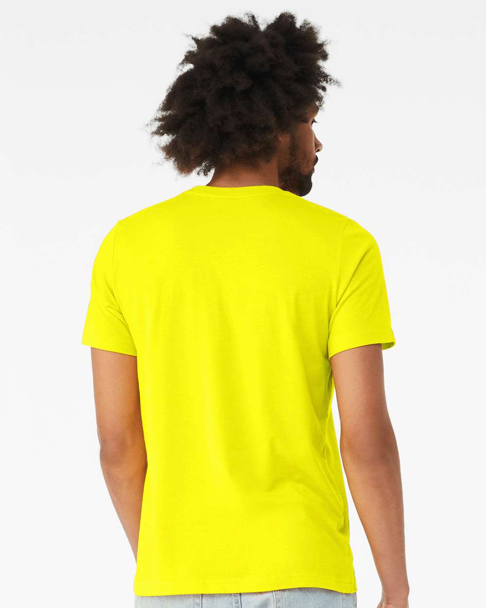 CVC Jersey Tee - OnModelBack - B00706612 - Neon Yellow