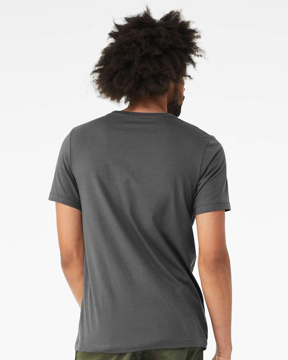 CVC Jersey Tee - OnModelBack - B00706712 - Solid Asphalt Blend