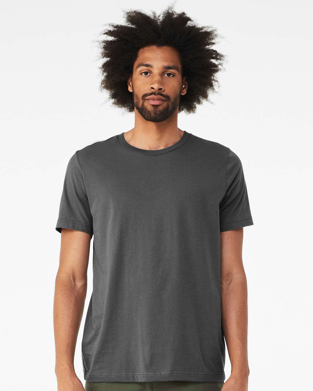 CVC Jersey Tee - OnModelFront - B00706712 - Solid Asphalt Blend