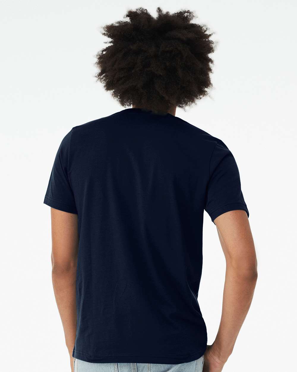 CVC Jersey Tee - OnModelBack - B00706722 - Solid Navy Blend