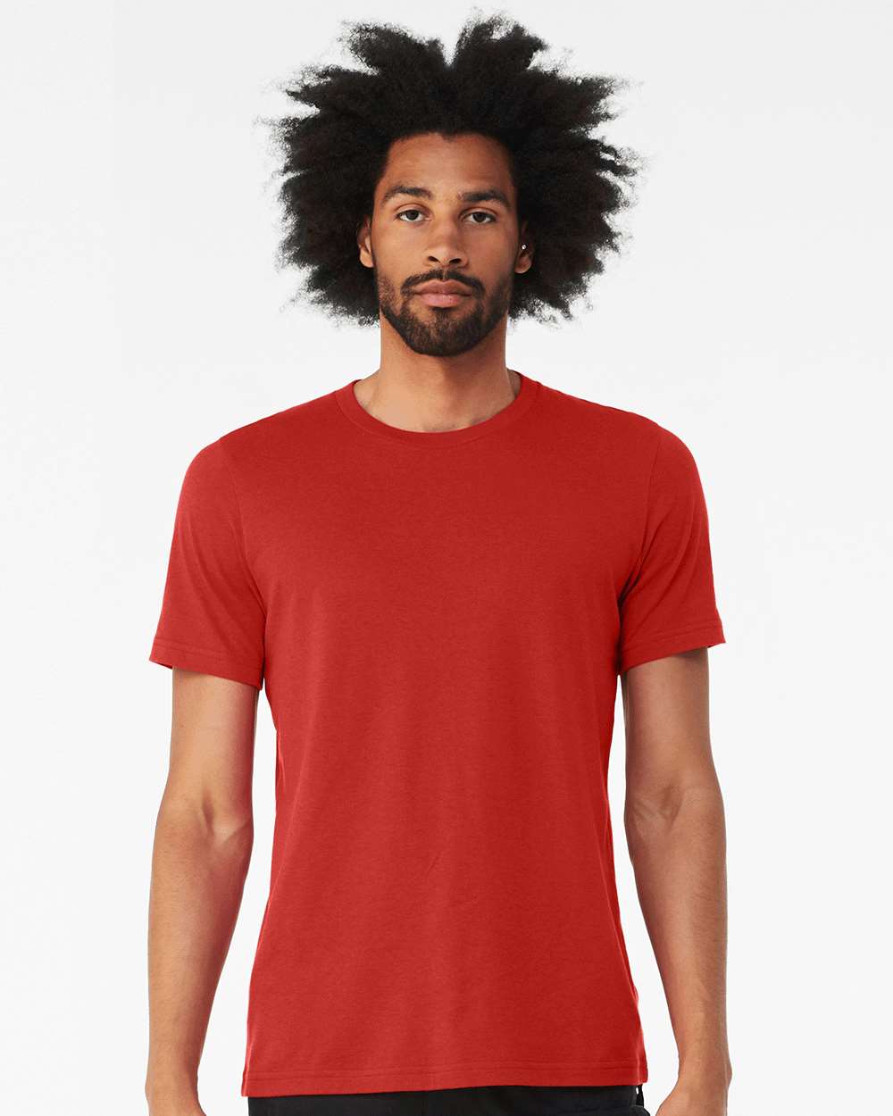CVC Jersey Tee - OnModelFront - B00706802 - Solid Red Blend