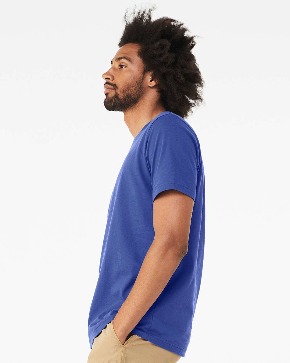 CVC Jersey Tee - OnModelSide - B00706812 - Solid True Royal Blend