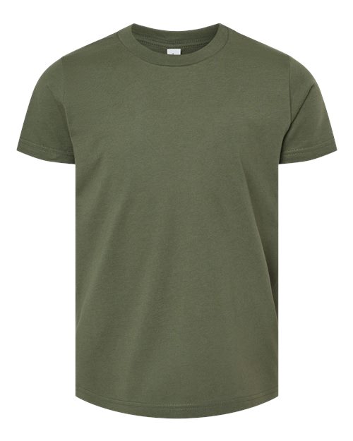 Youth Jersey Tee - Front - B38006433 - Military Green