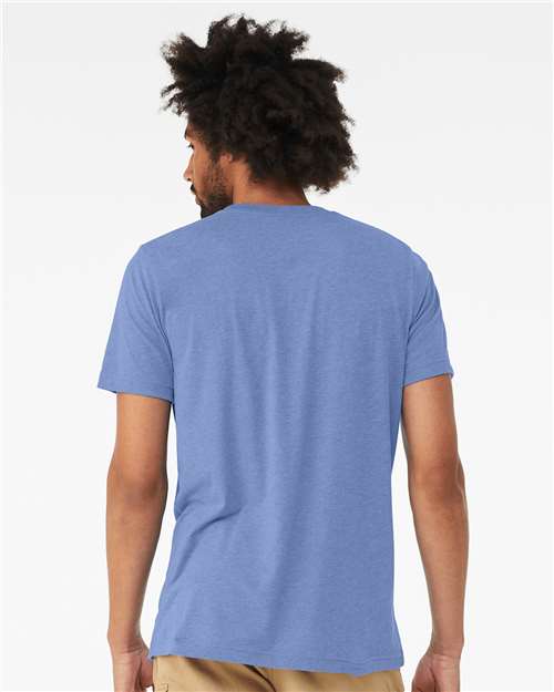 Triblend Tee - OnModelBack - B84706292 - Solid Blue Triblend