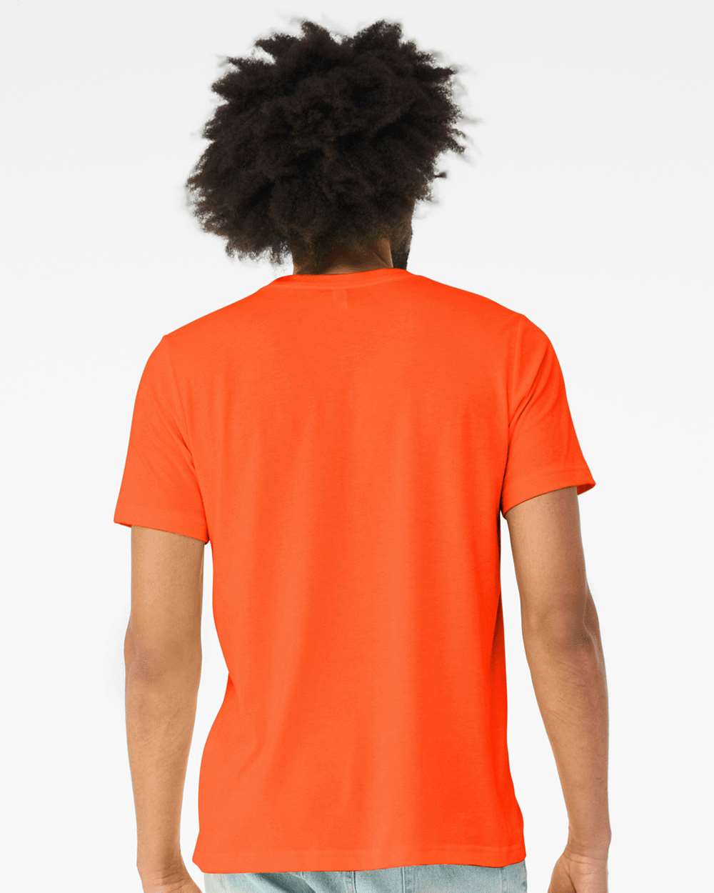Triblend Tee - OnModelBack - B84706362 - Solid Orange Triblend