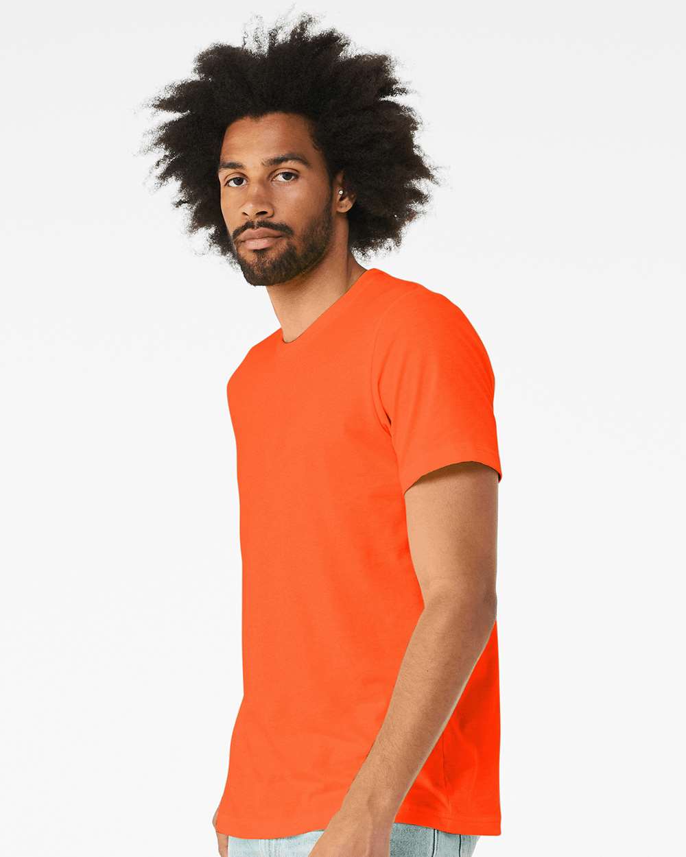 Triblend Tee - OnModelSide - B84706362 - Solid Orange Triblend
